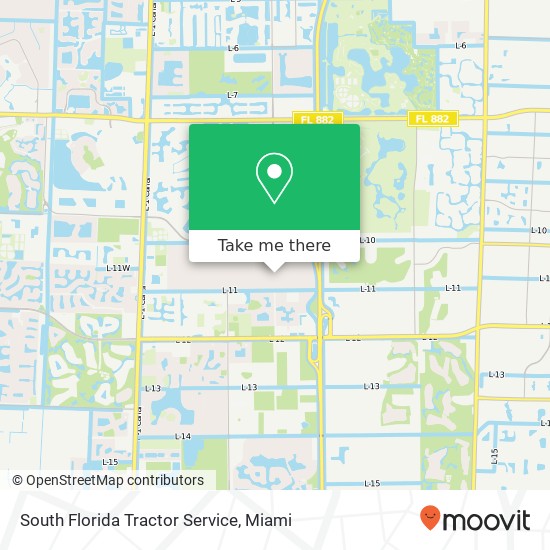 Mapa de South Florida Tractor Service