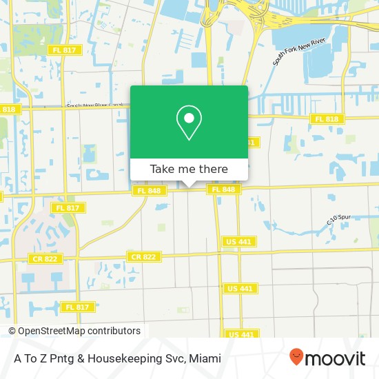 A To Z Pntg & Housekeeping Svc map