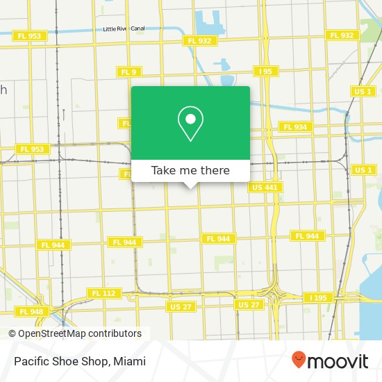 Pacific Shoe Shop map