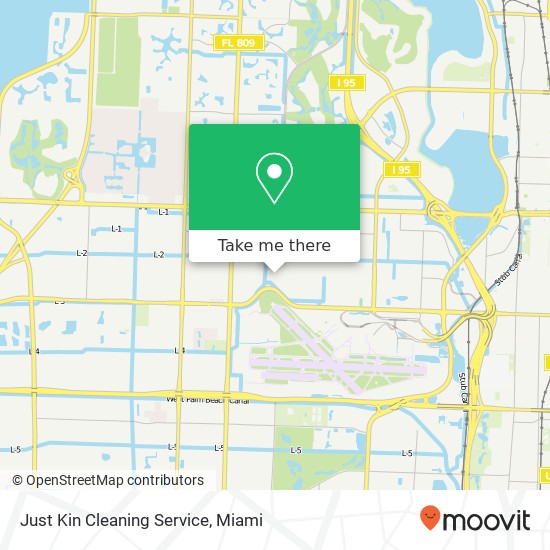 Mapa de Just Kin Cleaning Service