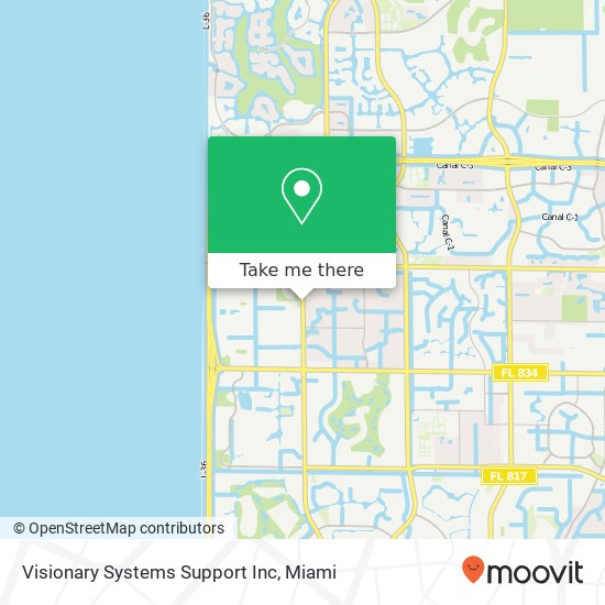 Visionary Systems Support Inc map