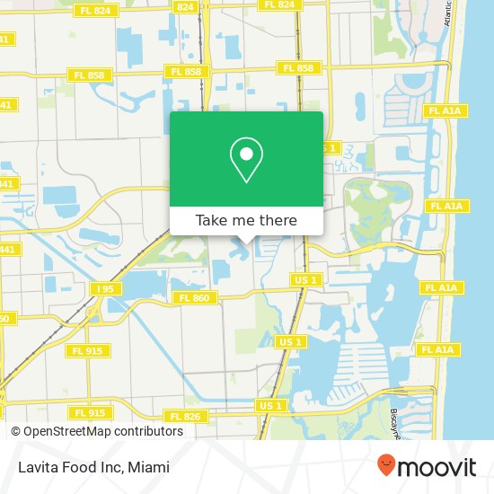 Lavita Food Inc map
