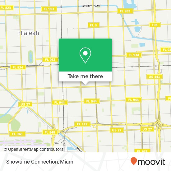 Showtime Connection map