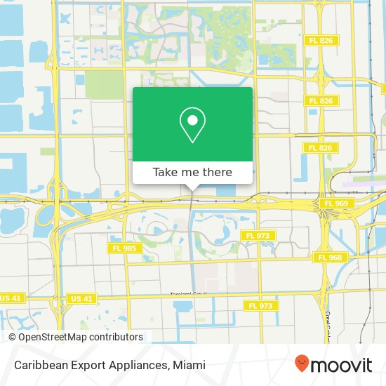 Caribbean Export Appliances map