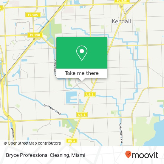 Mapa de Bryce Professional Cleaning