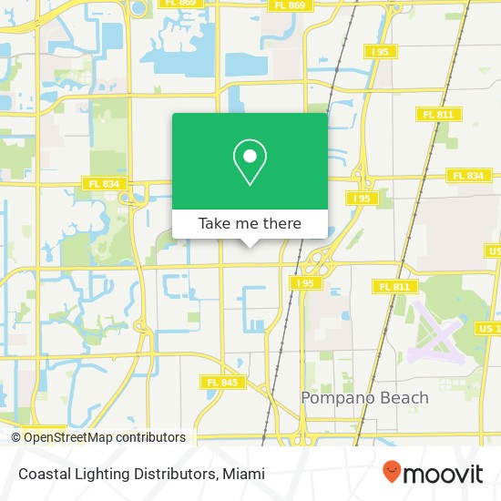 Coastal Lighting Distributors map