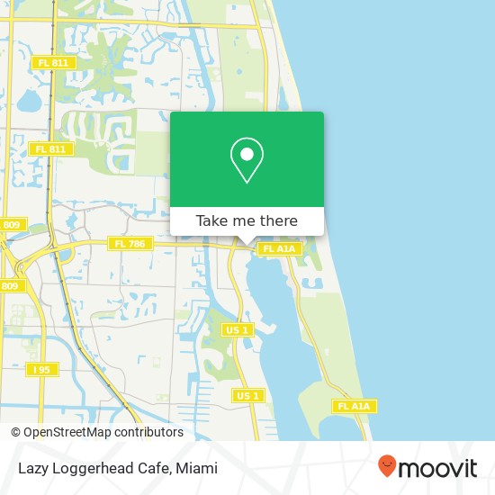 Mapa de Lazy Loggerhead Cafe