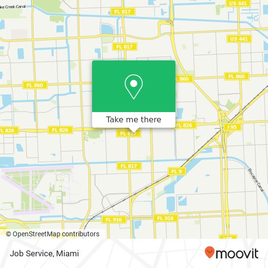 Job Service map