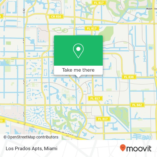 Los Prados Apts map