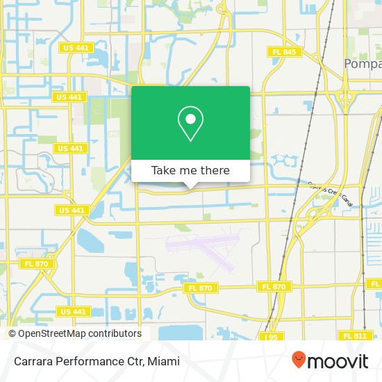 Carrara Performance Ctr map