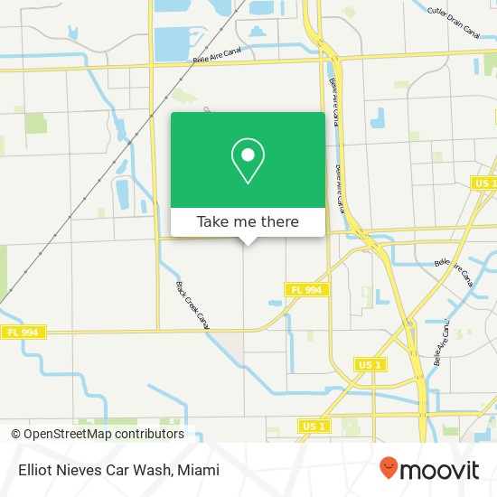 Mapa de Elliot Nieves Car Wash