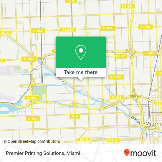 Mapa de Premier Printing Solutions