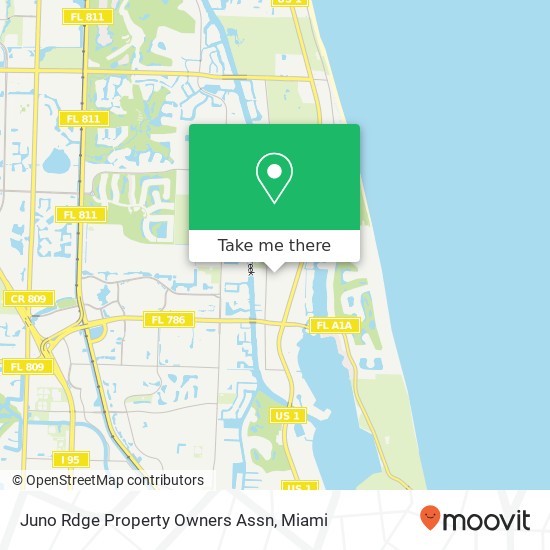 Mapa de Juno Rdge Property Owners Assn