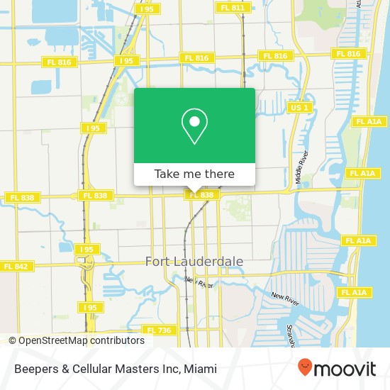 Beepers & Cellular Masters Inc map