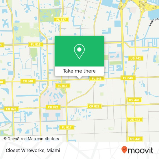 Mapa de Closet Wireworks