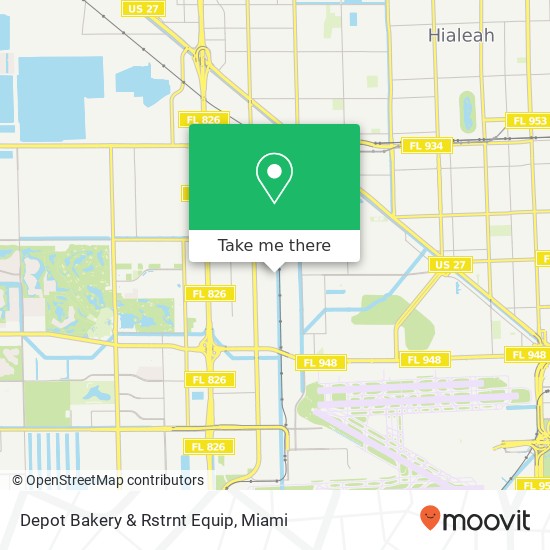 Mapa de Depot Bakery & Rstrnt Equip