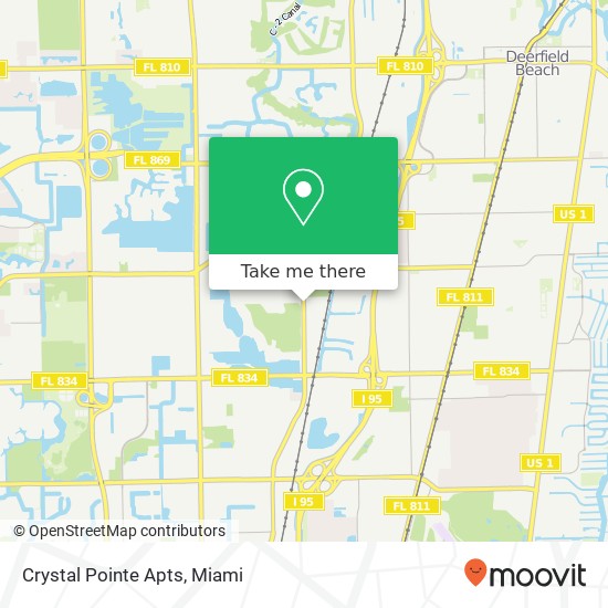 Mapa de Crystal Pointe Apts