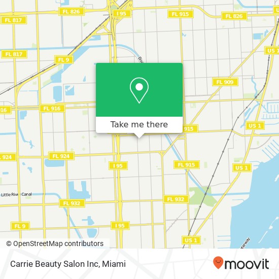 Carrie Beauty Salon Inc map