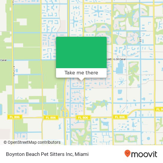 Mapa de Boynton Beach Pet Sitters Inc