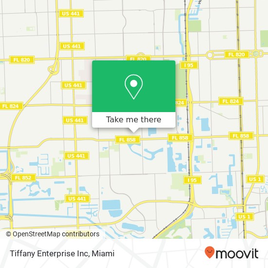 Mapa de Tiffany Enterprise Inc