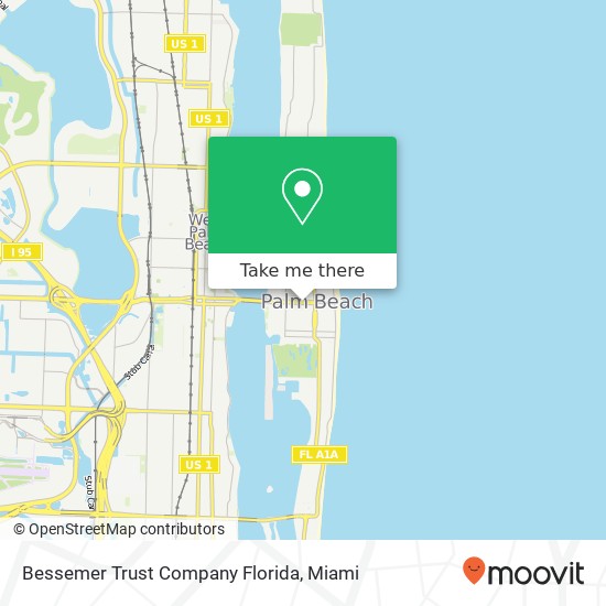 Bessemer Trust Company Florida map