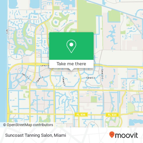 Mapa de Suncoast Tanning Salon