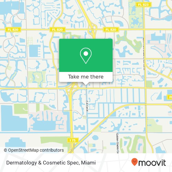 Dermatology & Cosmetic Spec map