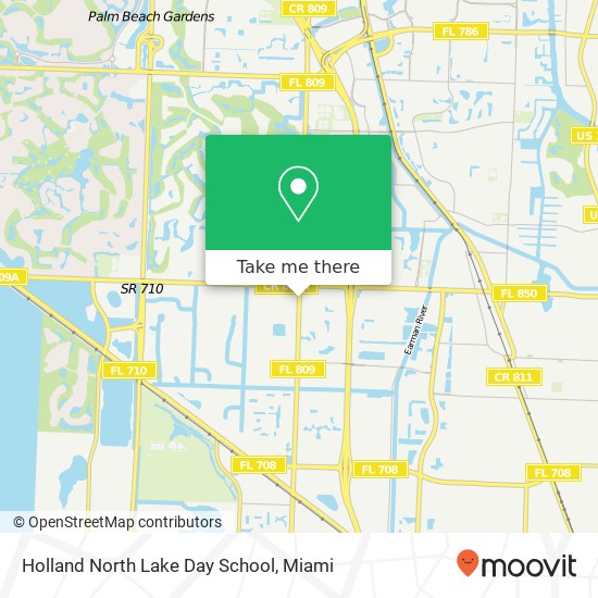 Holland North Lake Day School map