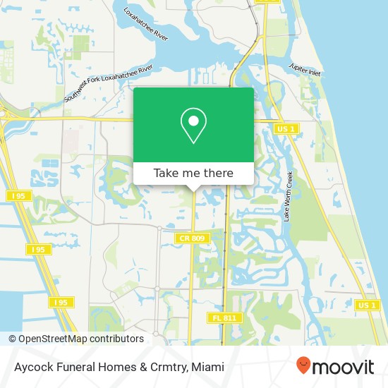 Aycock Funeral Homes & Crmtry map