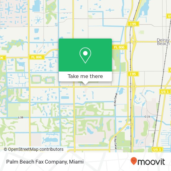 Mapa de Palm Beach Fax Company