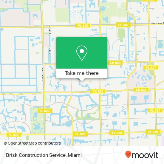 Brisk Construction Service map