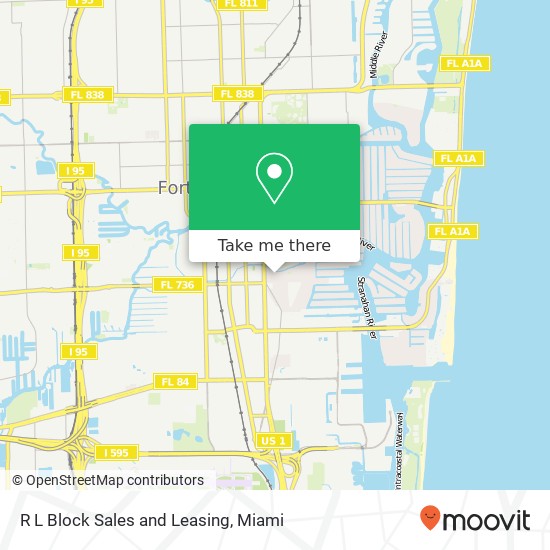 R L Block Sales and Leasing map
