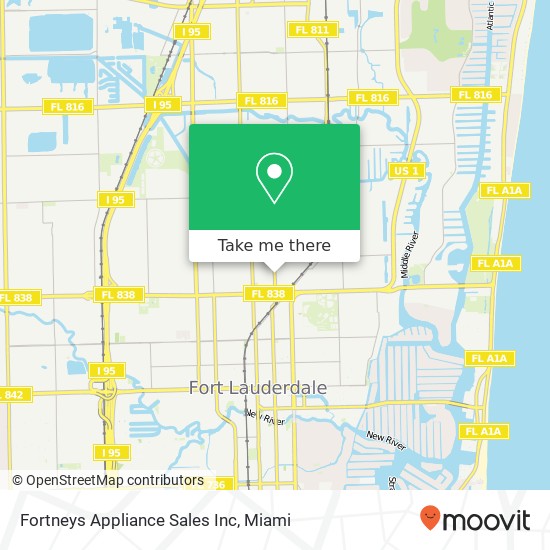 Fortneys Appliance Sales Inc map