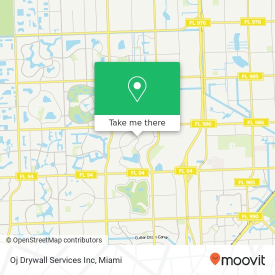 Mapa de Oj Drywall Services Inc