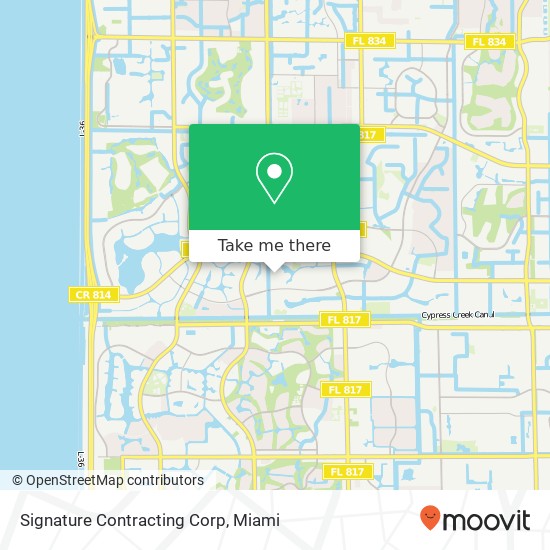 Mapa de Signature Contracting Corp
