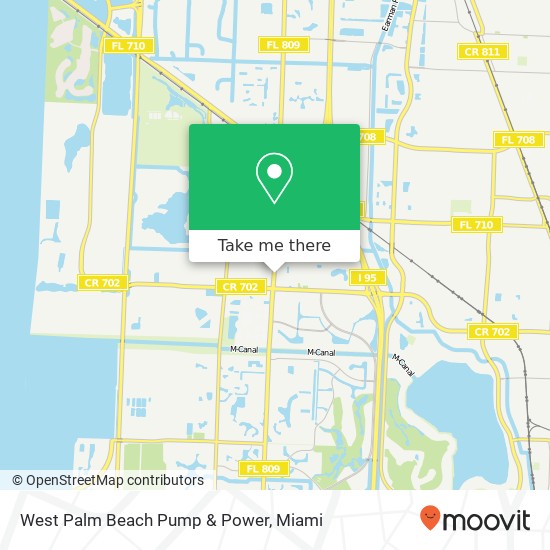 Mapa de West Palm Beach Pump & Power