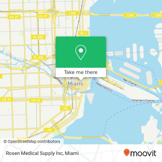 Mapa de Rosen Medical Supply Inc