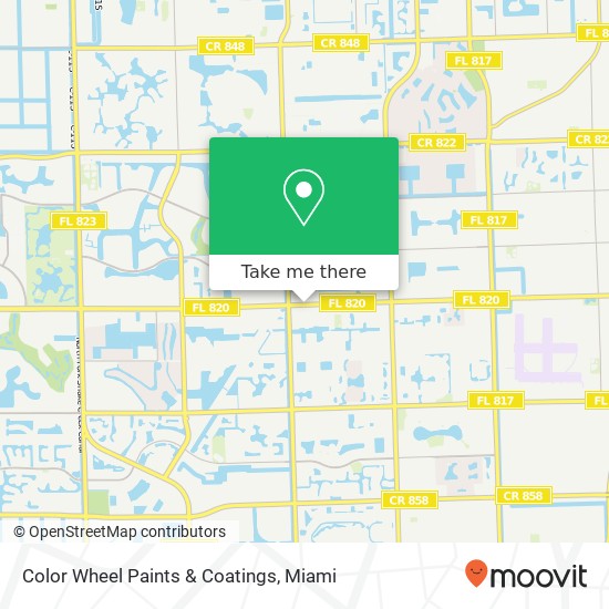 Mapa de Color Wheel Paints & Coatings