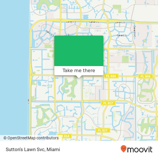 Sutton's Lawn Svc map