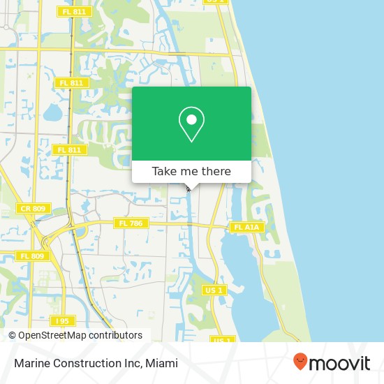 Mapa de Marine Construction Inc