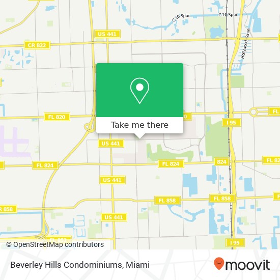 Beverley Hills Condominiums map