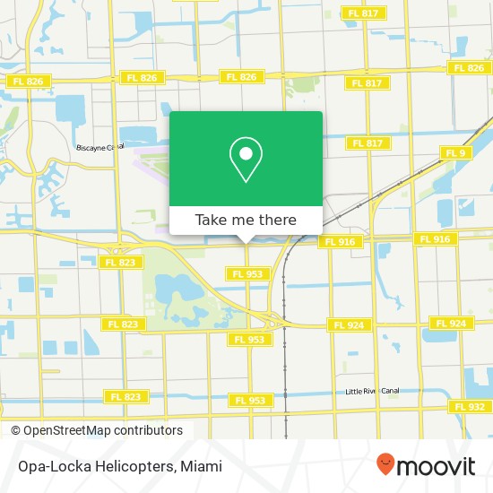 Opa-Locka Helicopters map