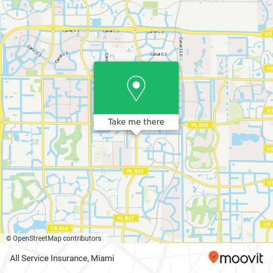 Mapa de All Service Insurance