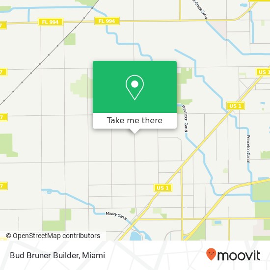 Bud Bruner Builder map