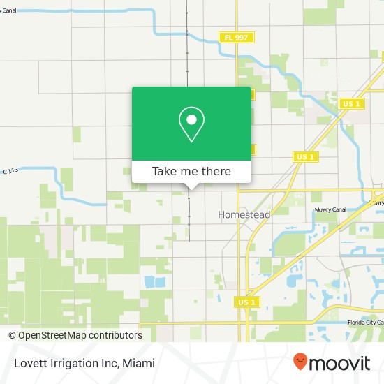 Lovett Irrigation Inc map
