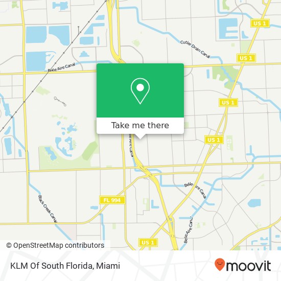 KLM Of South Florida map