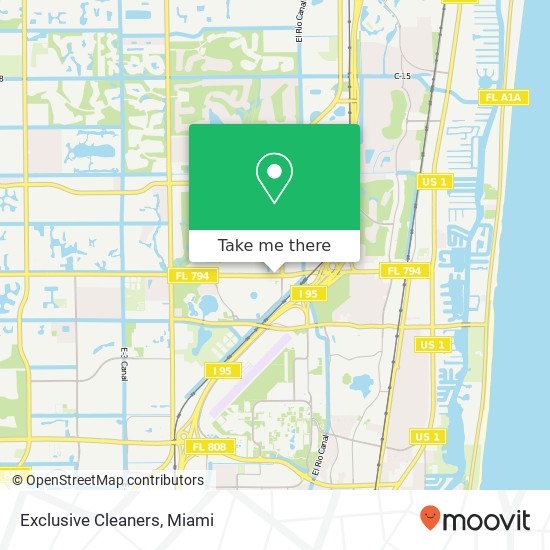 Exclusive Cleaners map