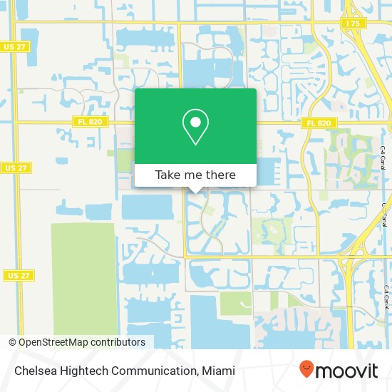 Mapa de Chelsea Hightech Communication
