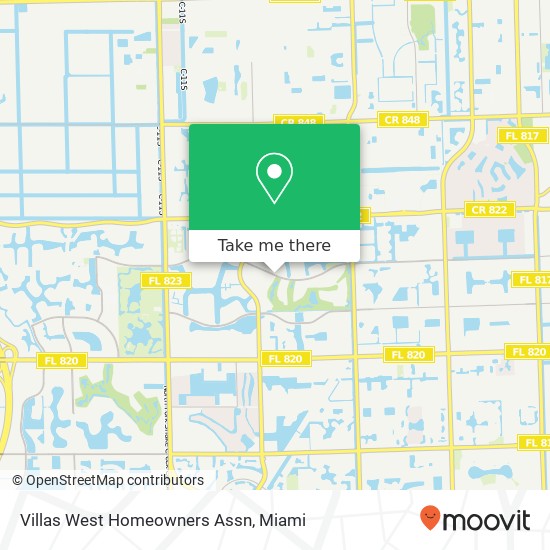 Mapa de Villas West Homeowners Assn