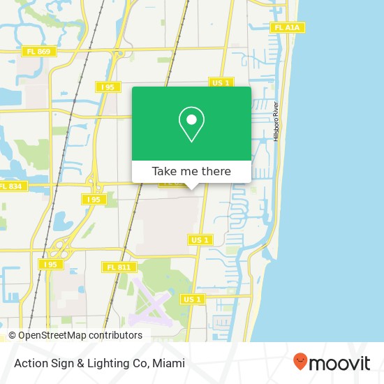 Mapa de Action Sign & Lighting Co